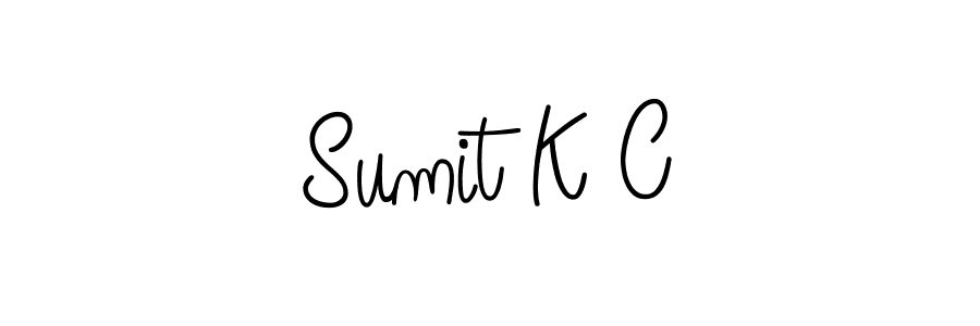 Make a beautiful signature design for name Sumit K C. With this signature (Angelique-Rose-font-FFP) style, you can create a handwritten signature for free. Sumit K C signature style 5 images and pictures png