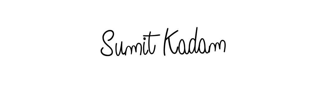 Use a signature maker to create a handwritten signature online. With this signature software, you can design (Angelique-Rose-font-FFP) your own signature for name Sumit Kadam. Sumit Kadam signature style 5 images and pictures png