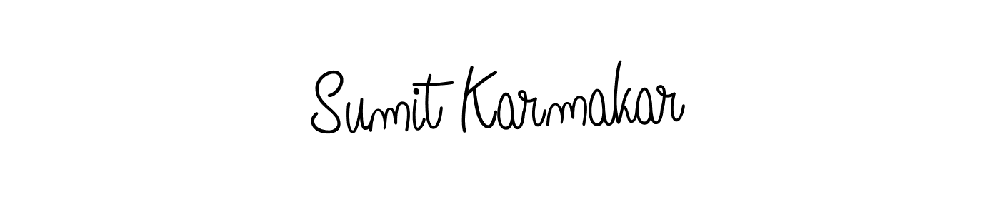 How to make Sumit Karmakar signature? Angelique-Rose-font-FFP is a professional autograph style. Create handwritten signature for Sumit Karmakar name. Sumit Karmakar signature style 5 images and pictures png