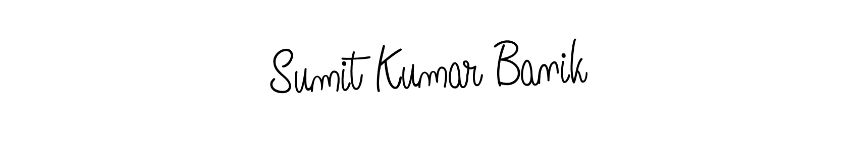Sumit Kumar Banik stylish signature style. Best Handwritten Sign (Angelique-Rose-font-FFP) for my name. Handwritten Signature Collection Ideas for my name Sumit Kumar Banik. Sumit Kumar Banik signature style 5 images and pictures png