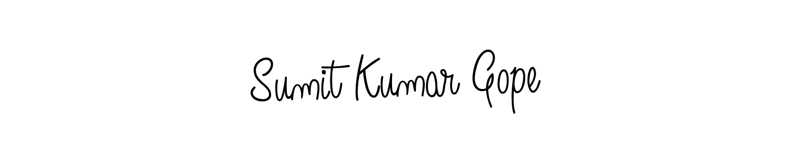 How to make Sumit Kumar Gope name signature. Use Angelique-Rose-font-FFP style for creating short signs online. This is the latest handwritten sign. Sumit Kumar Gope signature style 5 images and pictures png