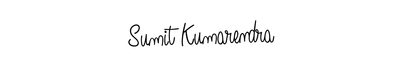 You should practise on your own different ways (Angelique-Rose-font-FFP) to write your name (Sumit Kumarendra) in signature. don't let someone else do it for you. Sumit Kumarendra signature style 5 images and pictures png