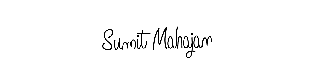 The best way (Angelique-Rose-font-FFP) to make a short signature is to pick only two or three words in your name. The name Sumit Mahajan include a total of six letters. For converting this name. Sumit Mahajan signature style 5 images and pictures png