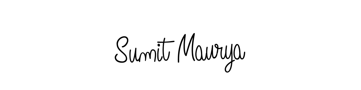 Also we have Sumit Maurya name is the best signature style. Create professional handwritten signature collection using Angelique-Rose-font-FFP autograph style. Sumit Maurya signature style 5 images and pictures png