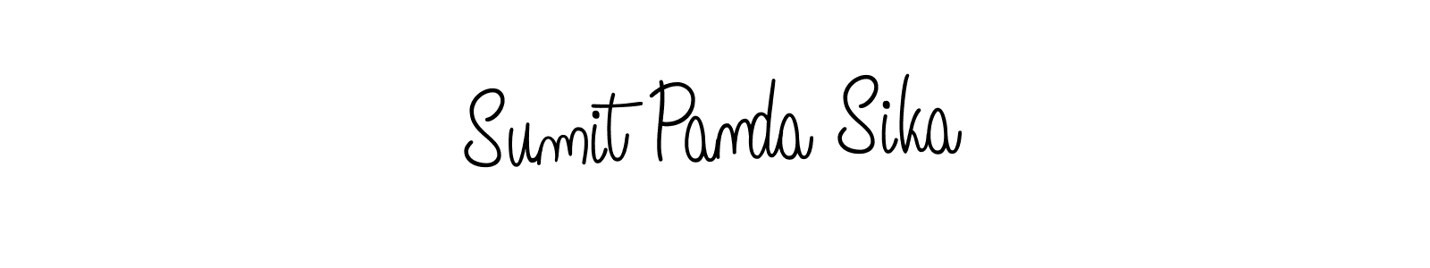 How to make Sumit Panda Sika name signature. Use Angelique-Rose-font-FFP style for creating short signs online. This is the latest handwritten sign. Sumit Panda Sika signature style 5 images and pictures png