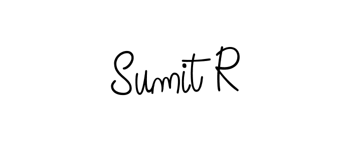 Sumit R stylish signature style. Best Handwritten Sign (Angelique-Rose-font-FFP) for my name. Handwritten Signature Collection Ideas for my name Sumit R. Sumit R signature style 5 images and pictures png