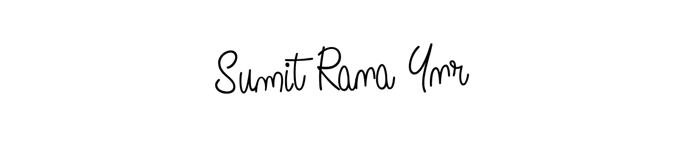 You should practise on your own different ways (Angelique-Rose-font-FFP) to write your name (Sumit Rana Ynr) in signature. don't let someone else do it for you. Sumit Rana Ynr signature style 5 images and pictures png