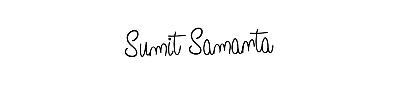 Make a beautiful signature design for name Sumit Samanta. With this signature (Angelique-Rose-font-FFP) style, you can create a handwritten signature for free. Sumit Samanta signature style 5 images and pictures png