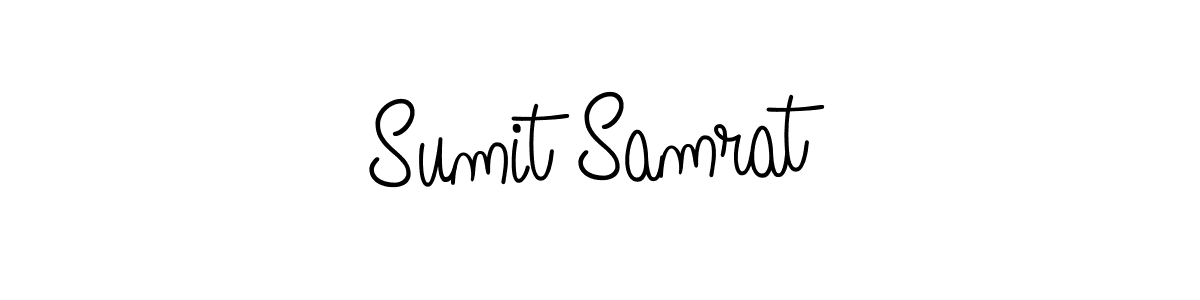 Use a signature maker to create a handwritten signature online. With this signature software, you can design (Angelique-Rose-font-FFP) your own signature for name Sumit Samrat. Sumit Samrat signature style 5 images and pictures png