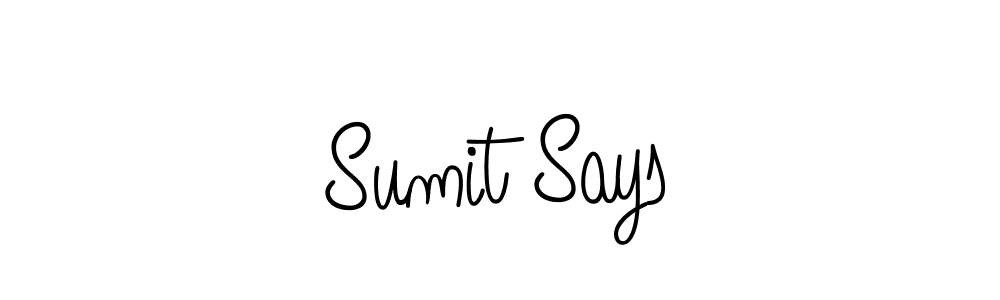Make a short Sumit Says signature style. Manage your documents anywhere anytime using Angelique-Rose-font-FFP. Create and add eSignatures, submit forms, share and send files easily. Sumit Says signature style 5 images and pictures png
