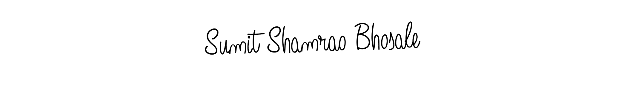 How to make Sumit Shamrao Bhosale name signature. Use Angelique-Rose-font-FFP style for creating short signs online. This is the latest handwritten sign. Sumit Shamrao Bhosale signature style 5 images and pictures png