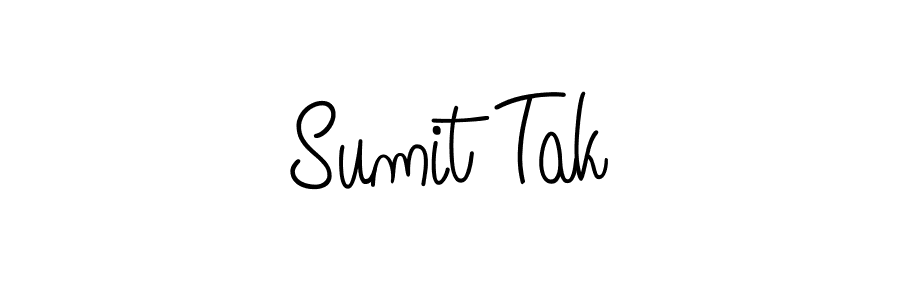Make a beautiful signature design for name Sumit Tak. Use this online signature maker to create a handwritten signature for free. Sumit Tak signature style 5 images and pictures png