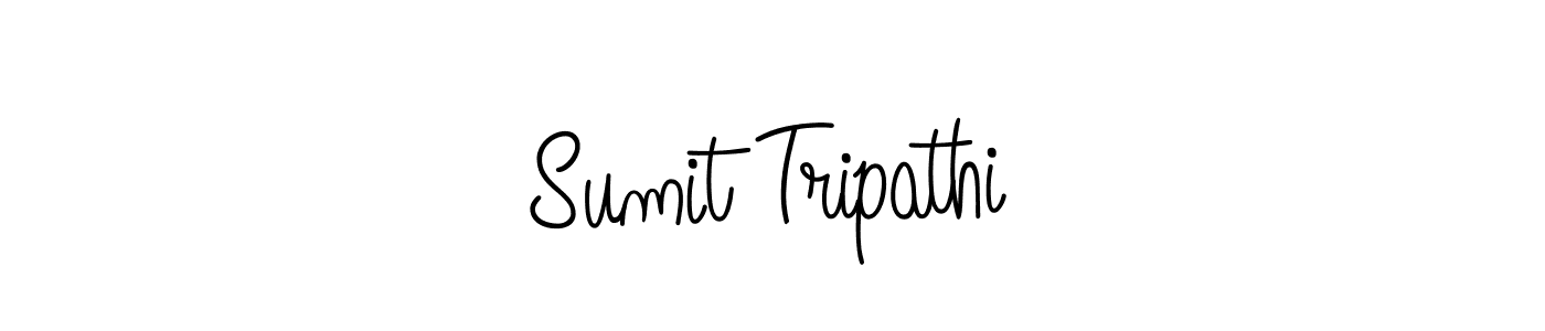 Make a beautiful signature design for name Sumit Tripathi. With this signature (Angelique-Rose-font-FFP) style, you can create a handwritten signature for free. Sumit Tripathi signature style 5 images and pictures png