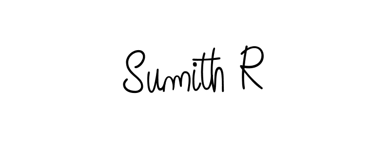 Make a beautiful signature design for name Sumith R. With this signature (Angelique-Rose-font-FFP) style, you can create a handwritten signature for free. Sumith R signature style 5 images and pictures png