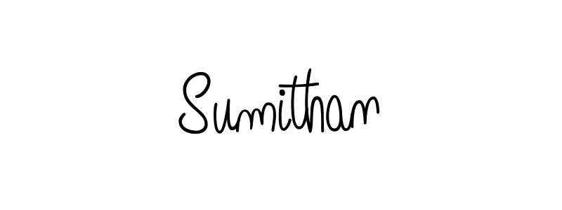 Design your own signature with our free online signature maker. With this signature software, you can create a handwritten (Angelique-Rose-font-FFP) signature for name Sumithan. Sumithan signature style 5 images and pictures png