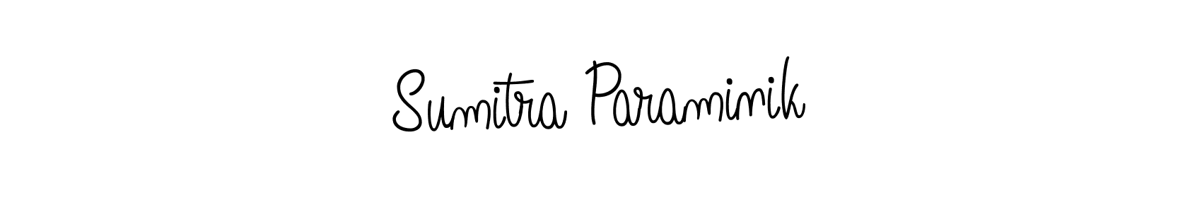 How to make Sumitra Paraminik name signature. Use Angelique-Rose-font-FFP style for creating short signs online. This is the latest handwritten sign. Sumitra Paraminik signature style 5 images and pictures png