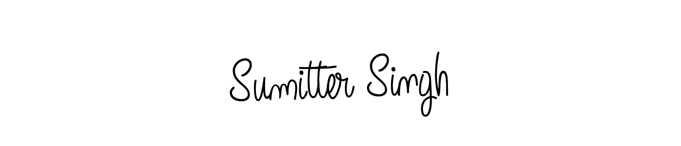 Use a signature maker to create a handwritten signature online. With this signature software, you can design (Angelique-Rose-font-FFP) your own signature for name Sumitter Singh. Sumitter Singh signature style 5 images and pictures png