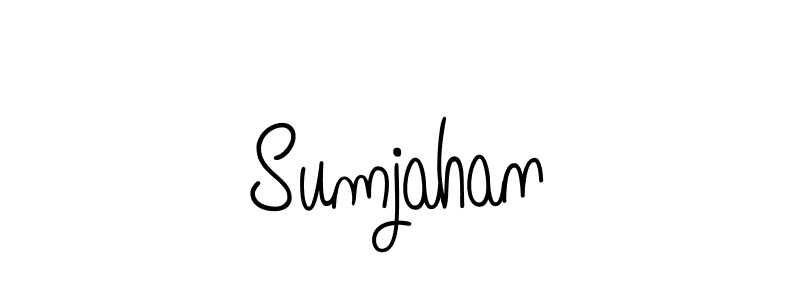 Design your own signature with our free online signature maker. With this signature software, you can create a handwritten (Angelique-Rose-font-FFP) signature for name Sumjahan. Sumjahan signature style 5 images and pictures png