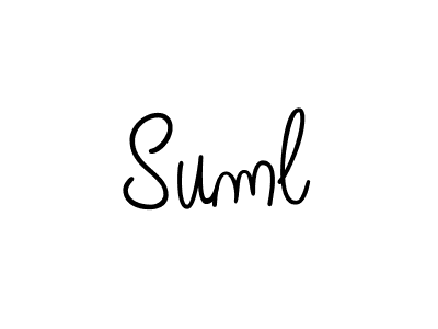 Suml stylish signature style. Best Handwritten Sign (Angelique-Rose-font-FFP) for my name. Handwritten Signature Collection Ideas for my name Suml. Suml signature style 5 images and pictures png