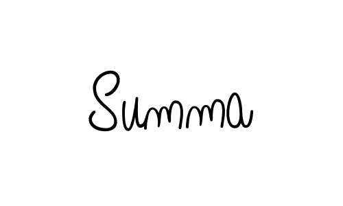 Create a beautiful signature design for name Summa. With this signature (Angelique-Rose-font-FFP) fonts, you can make a handwritten signature for free. Summa signature style 5 images and pictures png