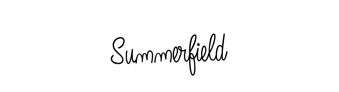 How to make Summerfield signature? Angelique-Rose-font-FFP is a professional autograph style. Create handwritten signature for Summerfield name. Summerfield signature style 5 images and pictures png