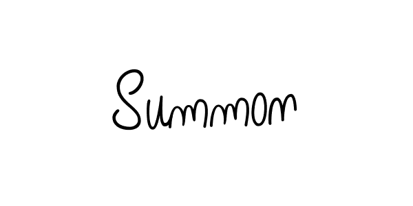 Create a beautiful signature design for name Summon. With this signature (Angelique-Rose-font-FFP) fonts, you can make a handwritten signature for free. Summon signature style 5 images and pictures png