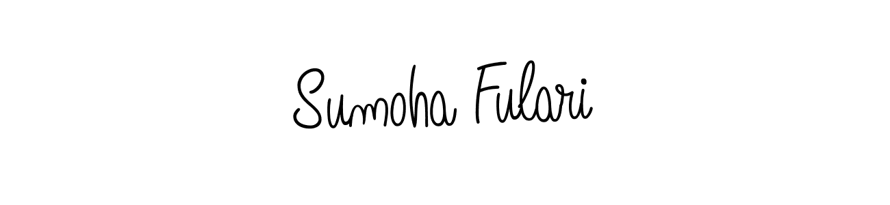 Design your own signature with our free online signature maker. With this signature software, you can create a handwritten (Angelique-Rose-font-FFP) signature for name Sumoha Fulari. Sumoha Fulari signature style 5 images and pictures png