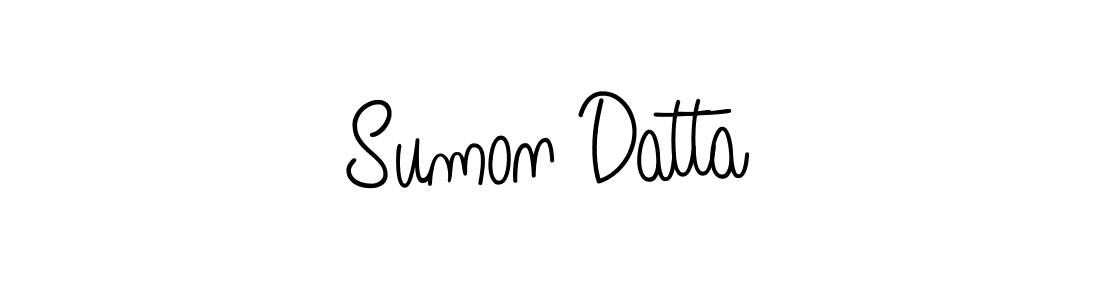 How to make Sumon Datta signature? Angelique-Rose-font-FFP is a professional autograph style. Create handwritten signature for Sumon Datta name. Sumon Datta signature style 5 images and pictures png