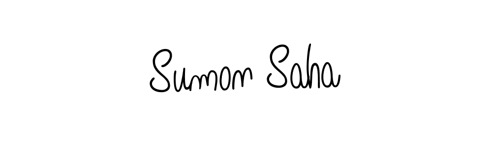 How to Draw Sumon Saha signature style? Angelique-Rose-font-FFP is a latest design signature styles for name Sumon Saha. Sumon Saha signature style 5 images and pictures png