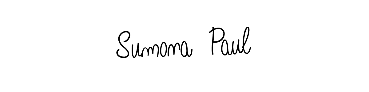 How to Draw Sumona  Paul signature style? Angelique-Rose-font-FFP is a latest design signature styles for name Sumona  Paul. Sumona  Paul signature style 5 images and pictures png