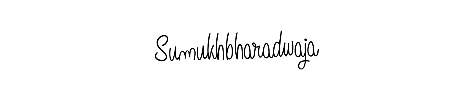 You should practise on your own different ways (Angelique-Rose-font-FFP) to write your name (Sumukhbharadwaja) in signature. don't let someone else do it for you. Sumukhbharadwaja signature style 5 images and pictures png