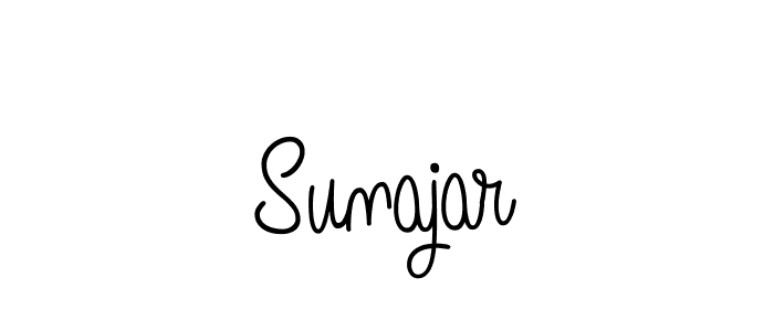 Make a beautiful signature design for name Sunajar. With this signature (Angelique-Rose-font-FFP) style, you can create a handwritten signature for free. Sunajar signature style 5 images and pictures png