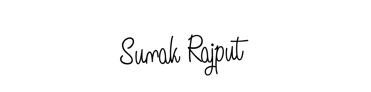 Make a beautiful signature design for name Sunak Rajput. With this signature (Angelique-Rose-font-FFP) style, you can create a handwritten signature for free. Sunak Rajput signature style 5 images and pictures png