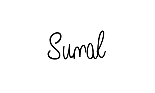 Make a beautiful signature design for name Sunal. With this signature (Angelique-Rose-font-FFP) style, you can create a handwritten signature for free. Sunal signature style 5 images and pictures png