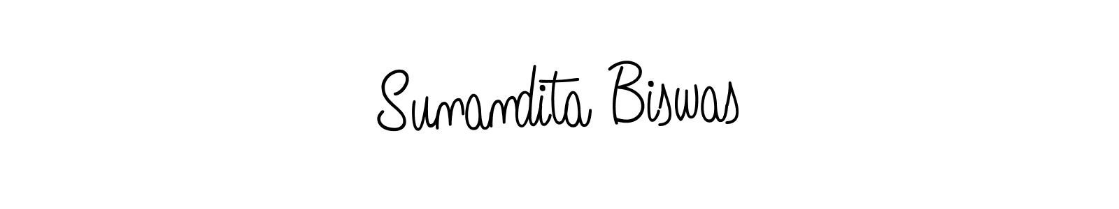 How to make Sunandita Biswas name signature. Use Angelique-Rose-font-FFP style for creating short signs online. This is the latest handwritten sign. Sunandita Biswas signature style 5 images and pictures png