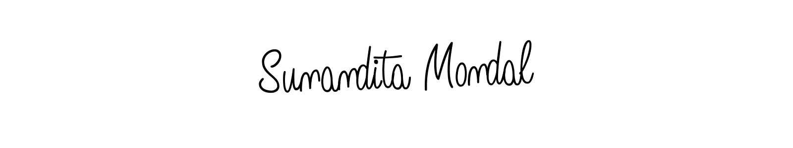 The best way (Angelique-Rose-font-FFP) to make a short signature is to pick only two or three words in your name. The name Sunandita Mondal include a total of six letters. For converting this name. Sunandita Mondal signature style 5 images and pictures png