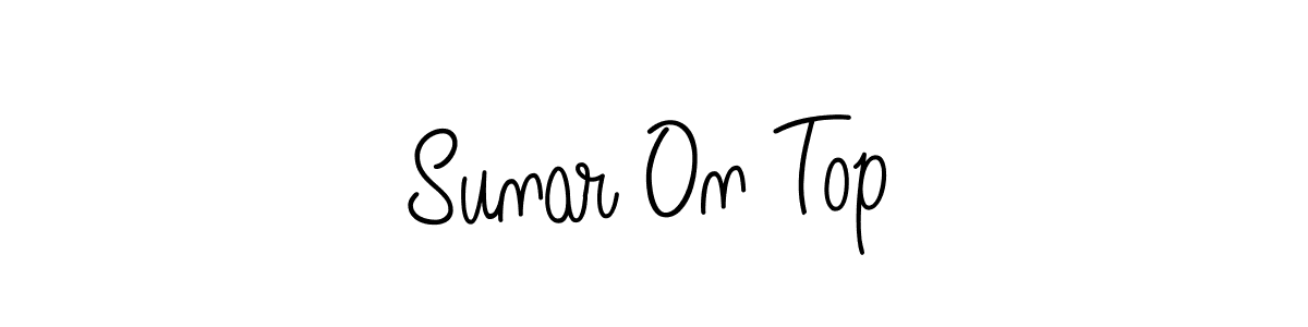 Use a signature maker to create a handwritten signature online. With this signature software, you can design (Angelique-Rose-font-FFP) your own signature for name Sunar On Top. Sunar On Top signature style 5 images and pictures png