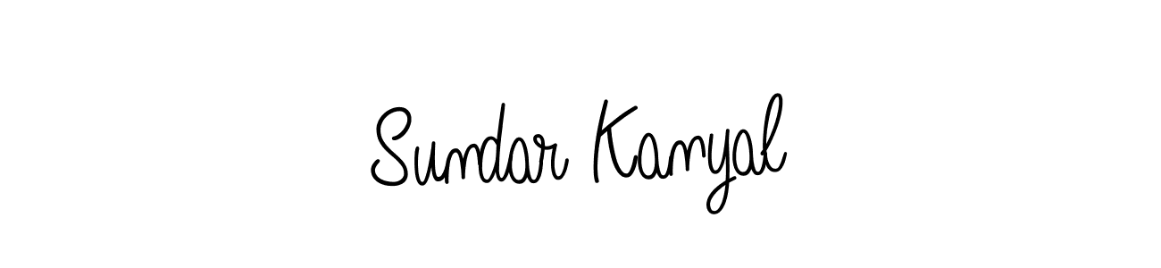 How to make Sundar Kanyal signature? Angelique-Rose-font-FFP is a professional autograph style. Create handwritten signature for Sundar Kanyal name. Sundar Kanyal signature style 5 images and pictures png