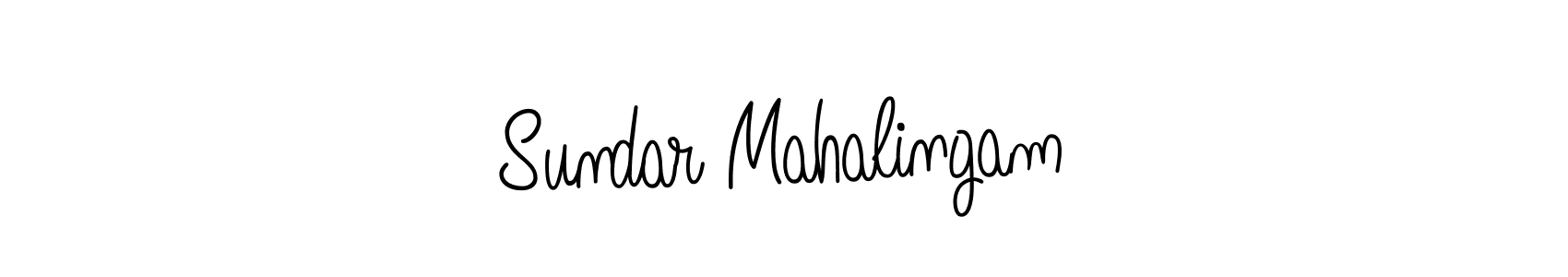 The best way (Angelique-Rose-font-FFP) to make a short signature is to pick only two or three words in your name. The name Sundar Mahalingam include a total of six letters. For converting this name. Sundar Mahalingam signature style 5 images and pictures png