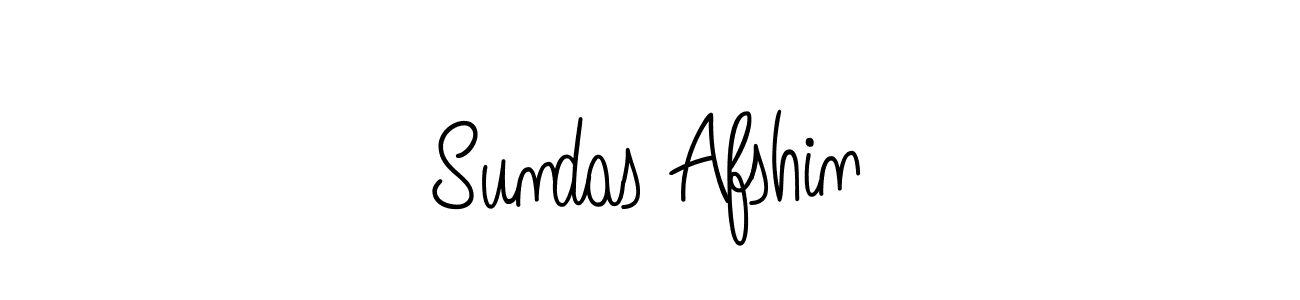 Make a beautiful signature design for name Sundas Afshin. With this signature (Angelique-Rose-font-FFP) style, you can create a handwritten signature for free. Sundas Afshin signature style 5 images and pictures png