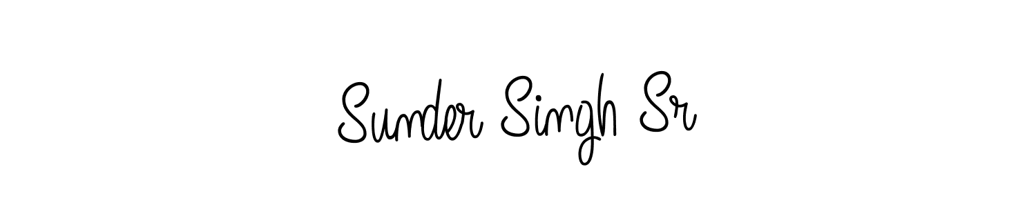 The best way (Angelique-Rose-font-FFP) to make a short signature is to pick only two or three words in your name. The name Sunder Singh Sr include a total of six letters. For converting this name. Sunder Singh Sr signature style 5 images and pictures png