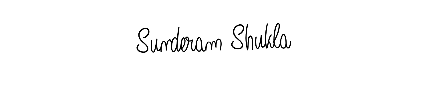 Sunderam Shukla stylish signature style. Best Handwritten Sign (Angelique-Rose-font-FFP) for my name. Handwritten Signature Collection Ideas for my name Sunderam Shukla. Sunderam Shukla signature style 5 images and pictures png