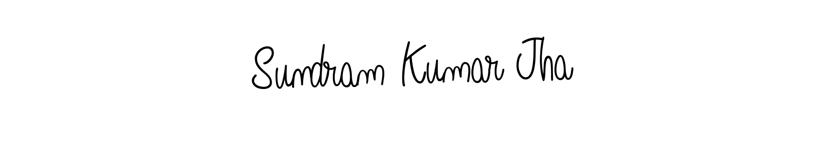 Use a signature maker to create a handwritten signature online. With this signature software, you can design (Angelique-Rose-font-FFP) your own signature for name Sundram Kumar Jha. Sundram Kumar Jha signature style 5 images and pictures png