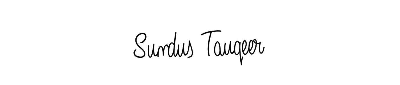 Design your own signature with our free online signature maker. With this signature software, you can create a handwritten (Angelique-Rose-font-FFP) signature for name Sundus Tauqeer. Sundus Tauqeer signature style 5 images and pictures png