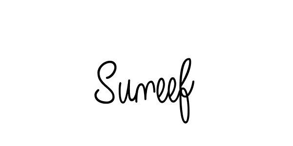 How to Draw Suneef signature style? Angelique-Rose-font-FFP is a latest design signature styles for name Suneef. Suneef signature style 5 images and pictures png