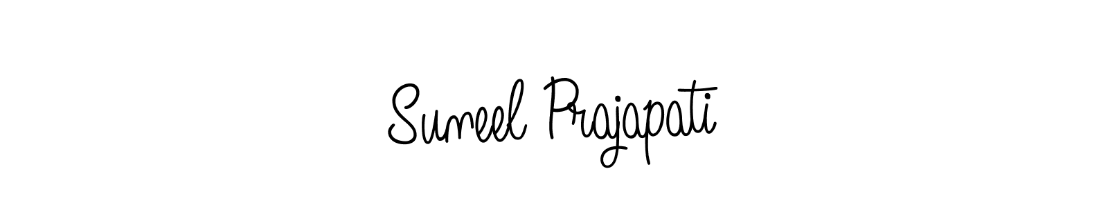 Design your own signature with our free online signature maker. With this signature software, you can create a handwritten (Angelique-Rose-font-FFP) signature for name Suneel Prajapati. Suneel Prajapati signature style 5 images and pictures png