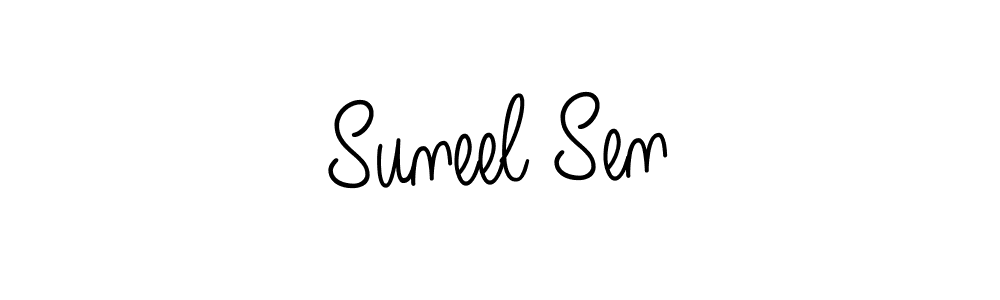 Design your own signature with our free online signature maker. With this signature software, you can create a handwritten (Angelique-Rose-font-FFP) signature for name Suneel Sen. Suneel Sen signature style 5 images and pictures png