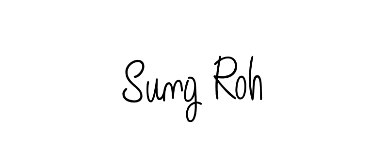 Use a signature maker to create a handwritten signature online. With this signature software, you can design (Angelique-Rose-font-FFP) your own signature for name Sung Roh. Sung Roh signature style 5 images and pictures png