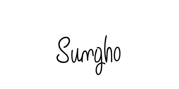 The best way (Angelique-Rose-font-FFP) to make a short signature is to pick only two or three words in your name. The name Sungho include a total of six letters. For converting this name. Sungho signature style 5 images and pictures png