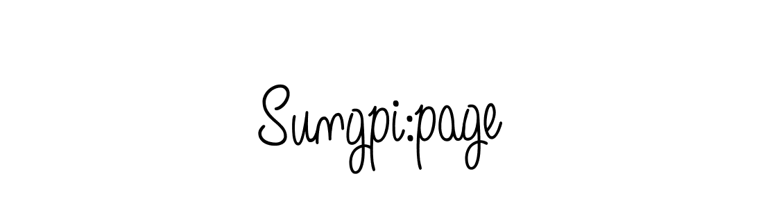 Design your own signature with our free online signature maker. With this signature software, you can create a handwritten (Angelique-Rose-font-FFP) signature for name Sungpi:page. Sungpi:page signature style 5 images and pictures png